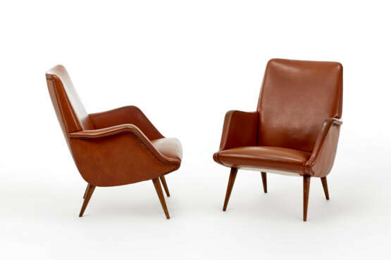Carlo De Carli. Pair of armchairs - Foto 1