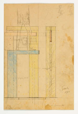 Carlo Scarpa. Study for the sculpture for the environment of the XXXIV Venice Biennale - Foto 1
