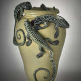 Francesco Molaroni. Large vase called "delle lucertole" decorated with four large salamanders - Foto 2