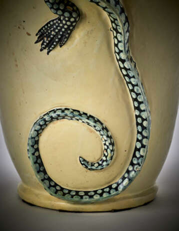 Francesco Molaroni. Large vase called "delle lucertole" decorated with four large salamanders - Foto 4