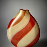 Archimede Seguso. Flattened body vase with narrow mouth of the series "a fasce" - Foto 2