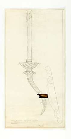 Seguso Vetri d'Arte. Furnace drawing for a wall lamp - photo 1