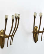 Oscar Torlasco. Pair of wall lamps and five flames
