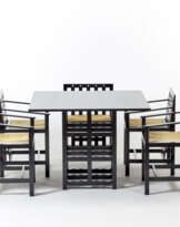 Lot consisting of five armchairs