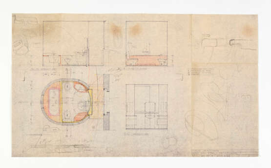Carlo Scarpa. Studies for the executive details of Casa Zentner - photo 1