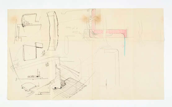 Carlo Scarpa. Studies for the executive details of Casa Zentner - photo 2