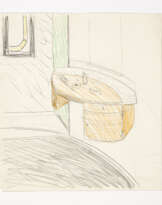 Sketch for the toilet in the master bathroom of Casa Zentner