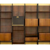 Frigerio. Bookcase with four bays, four cabinets, drawer, open top and showcase - photo 1