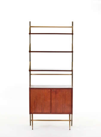 Feal. Bookcase with three open shelves and double door cabinet - фото 1