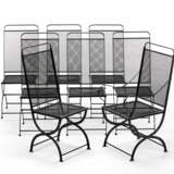 Luigi Caccia Dominioni. Lot consisting of seven chairs and an armchair - фото 1