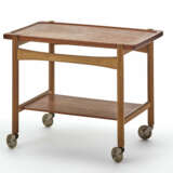 Hans Jørgen Wegner. Two shelves trolley with removable top - фото 1