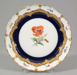 Large ceremonial plate with flowers decor