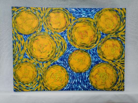 Painting “Ten suns (10 suns)”, Canvas, Acrylic paint, Impressionist, Ukraine, 2020 - photo 1