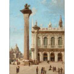 Maler/in ITALIEN 19./20. Jahrhundert, "Venedig, Blick auf den Marcusplatz",