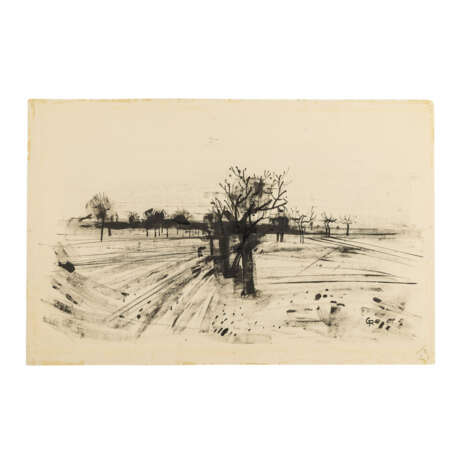 MONOGRAMMIST CR (Künstler 1. Hälfte 20. Jahrhundert), "Winterlandschaft", - photo 3