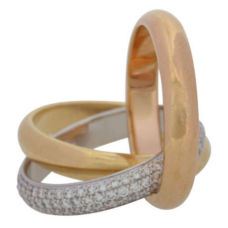 CARTIER Ring "Trinity One" mit 144 Brillanten, zusammen ca. 0,99 ct, - фото 6