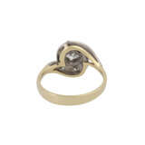 Ring mit zentralem Brillant von ca. 0,75 ct, - Foto 4