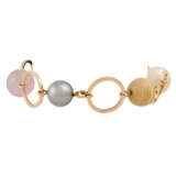 Armband mit Perlen und Quarzkugeln, - фото 2