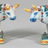 Paar Delfter Kuhfiguren - Foto 1