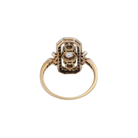 Ring mit Altschliffdiamanten, - Foto 4