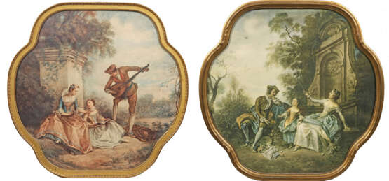 Zwei vierpassige Bilder im Louis-XVI-Stil - фото 1