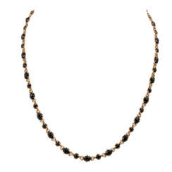 Ulmer Schmuck Collier mit facettiertem Onyx, 