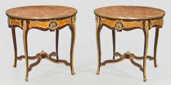 Paar große Salon-Tische im Louis XV-Stil - photo 1