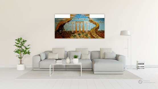 Painting “Stairway to Heaven”, Set of 3 pcs., Oil on canvas, Surrealism, philosophical theme, Ukraine, 2021 - photo 7