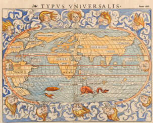 Frühe Weltkarte "Typus Universalis Anno 1545"