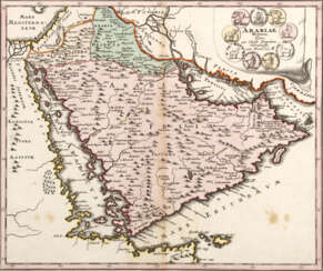 Frühe Karte der Arabischen Halbinsel "Arabiae Veteris (...)"