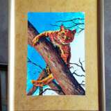 Painting “Cat in the tree”, Primed fiberboard, Oil on fiberboard, Contemporary realism, анималистика, Russia, 2021 - photo 9