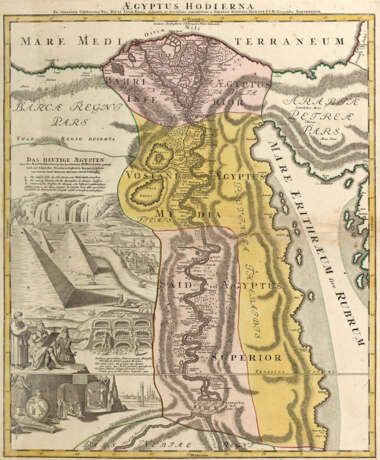 Karte "Das heutige Aegypten"/"Aegyptus hodierna" - Foto 1