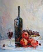 Revaz Karchava (b. 1958). Fruit And Bottle Of Wine