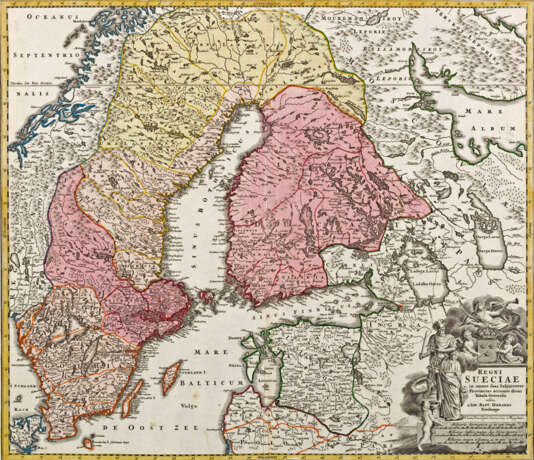 Zwei Karten von Dänemark und Schweden - Foto 1