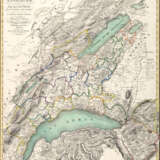 Karte des Kantons Waadt in der Schweiz - Foto 1