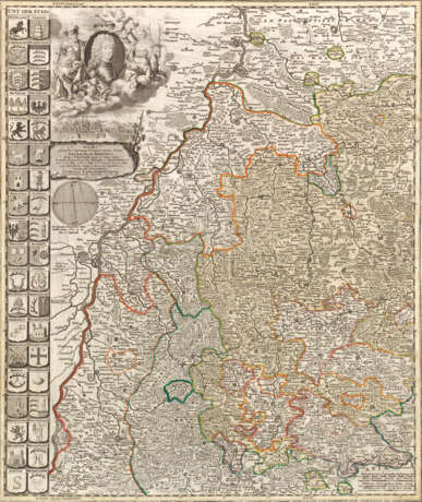 Zweiteilige Karte des Herzogtums Württemberg - Foto 1