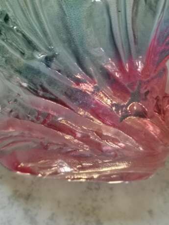 antike “Fruit bowl ca 1920 Emille Galle?”, Émile Gallé (1846 - 1904), Colored glass, Art Nouveau (1880-1910), Decorative composition, France, 1910 - photo 7