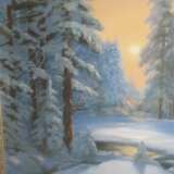Gemälde „Winterwald.“, Leinwand auf dem Hilfsrahmen, Öl auf Leinwand, Zeitgenössischer Realismus, Russland, 2020 - Foto 2