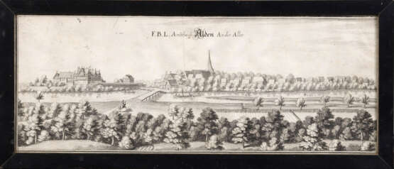 Ahlden-Ansicht mit dem Schloss von Matthäus Merian - Foto 1
