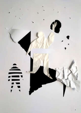 Collage “Life experience”, Paper, Paper cut, Conceptual, modern, Ukraine, 2021 - photo 1