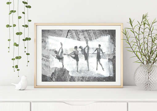 Painting “Ballet, ballet, ballet ...”, Paper, Gouache, Realist, Portrait, Ukraine, 2021 - photo 3
