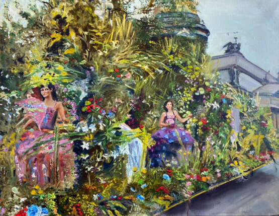 Праздничный нарядный Петербург Canvas Oil paint авторская живопись Landscape painting Russia 2021 - photo 1
