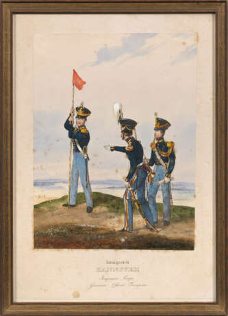 Fünf Grafiken mit Soldaten des Königreichs Hannover - фото 3