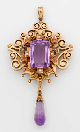 Belle Epoque-Amethyst-Anhänger - photo 1