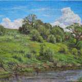 Painting “Drissa River”, холст на ДВП, Oil on canvas, Realist, Landscape painting, Byelorussia, 2021 - photo 1