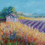 Painting “Provence”, Canvas on cardboard, Oil paint, Impressionist, Landscape painting, Ukraine, 2021 - photo 1