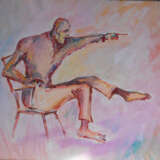 Painting “pointing”, Whatman paper, Watercolor, Expressionist, Everyday life, 2021 - photo 1