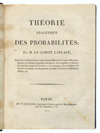 LAPLACE, Pierre Simon, Marquis de (1749-1827).&#160; - photo 1