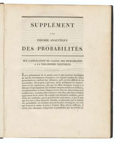 LAPLACE, Pierre Simon, Marquis de (1749-1827).&#160; - Foto 2