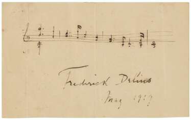 DELIUS, Frederick (1862-1934)